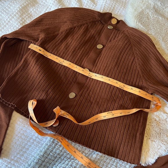 Zara Sweaters Zara Sweater With Gold Buttons Size M Poshmark